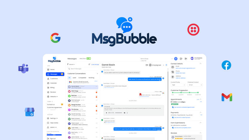 Msgbubble Features