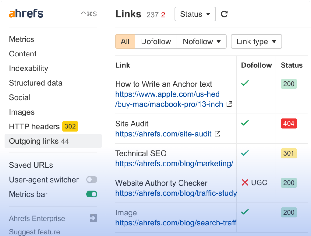 Backlink Analysis
