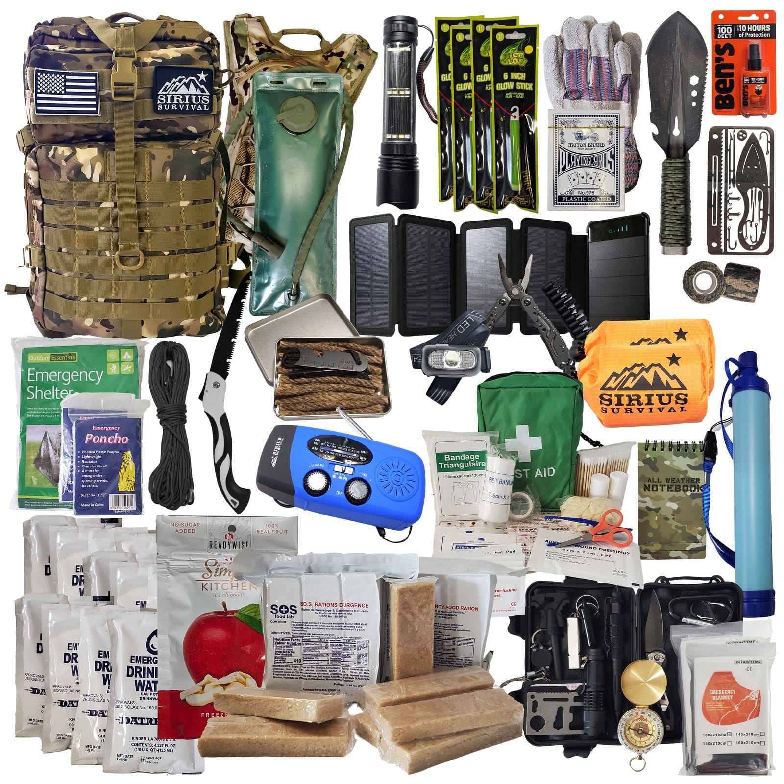 Specialized ultralight hiking gear displayed in a high-end outdoor retail shop.